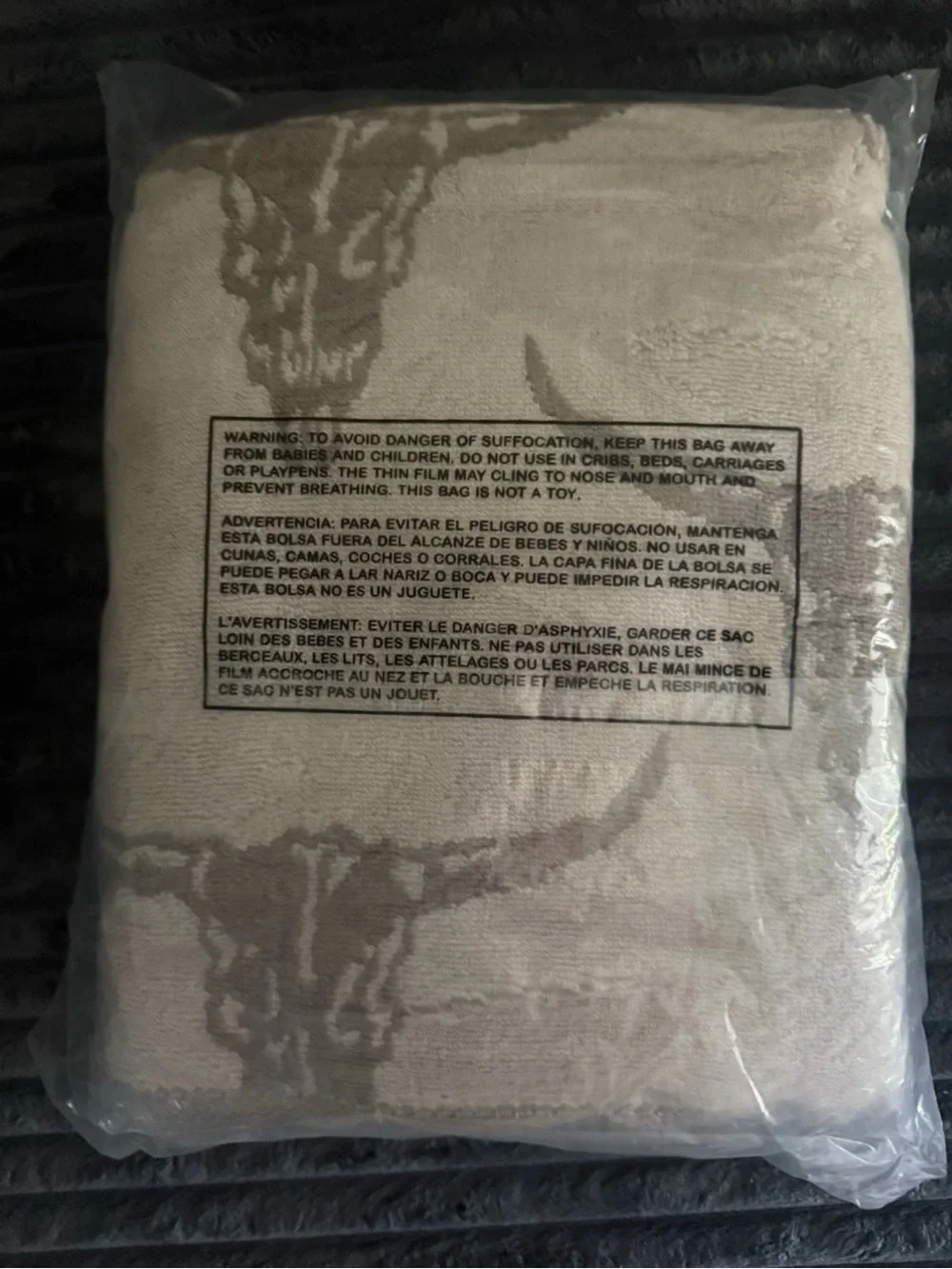 Wrangler steer head/long horn bath towel set